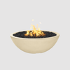 The Outdoor Plus Sedona Fire Pit - Narrow Ledge - 15” Tall GFRC Concrete