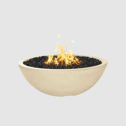 The Outdoor Plus Sedona Fire Pit - Narrow Ledge - 15” Tall GFRC Concrete