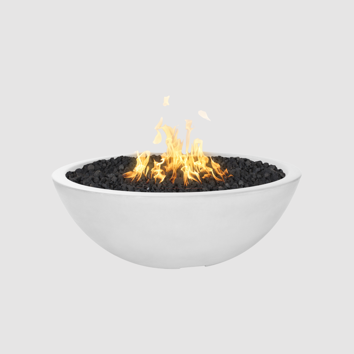 The Outdoor Plus Sedona Fire Pit - Narrow Ledge - 15” Tall GFRC Concrete