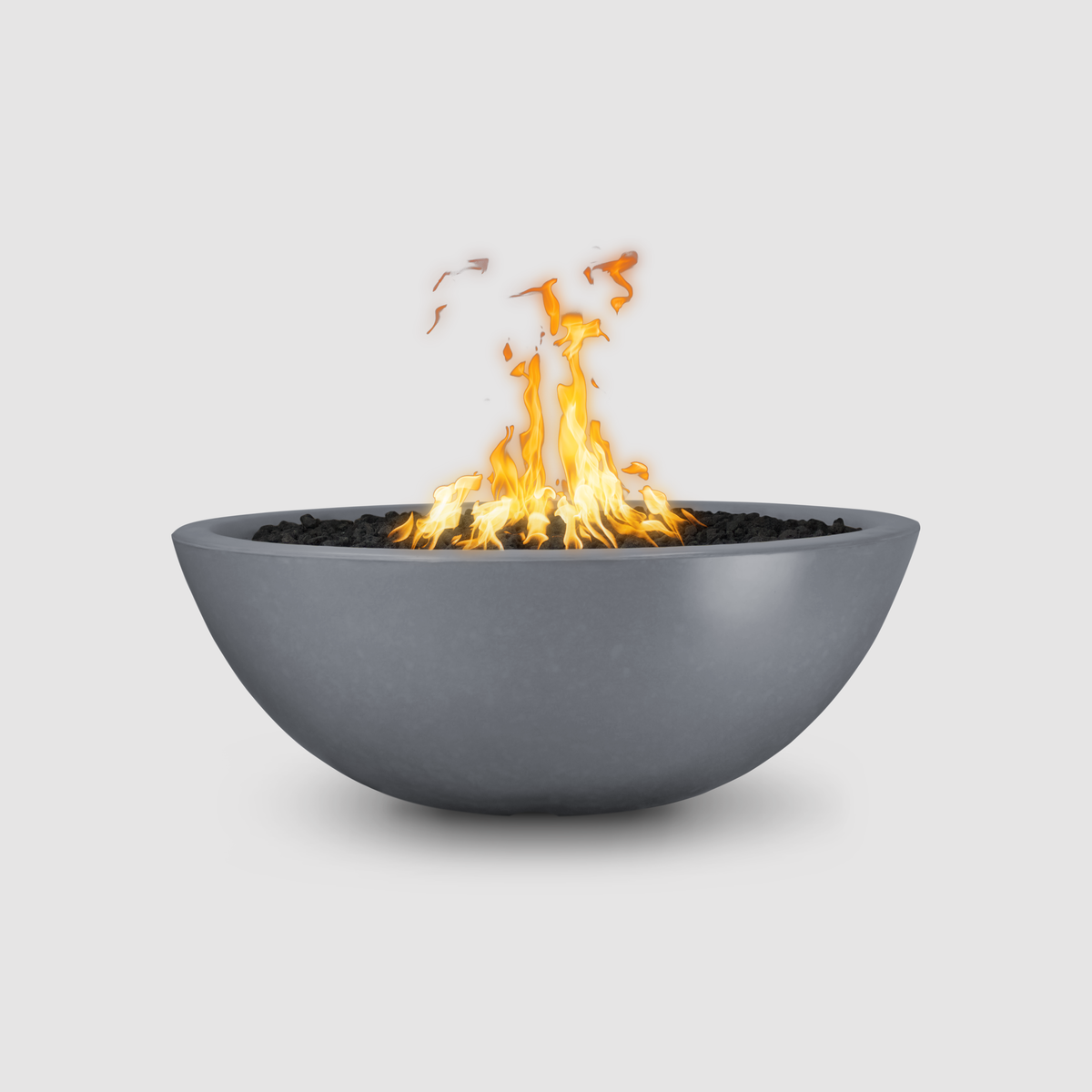 The Outdoor Plus Sedona Fire Pit - Narrow Ledge - 15” Tall GFRC Concrete