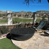 The Outdoor Plus Sedona Fire Pit - Narrow Ledge - 15” Tall GFRC Concrete