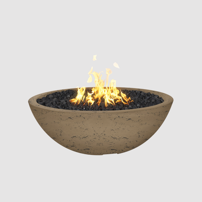 The Outdoor Plus Sedona Fire Pit - Narrow Ledge - 15” Tall GFRC Concrete