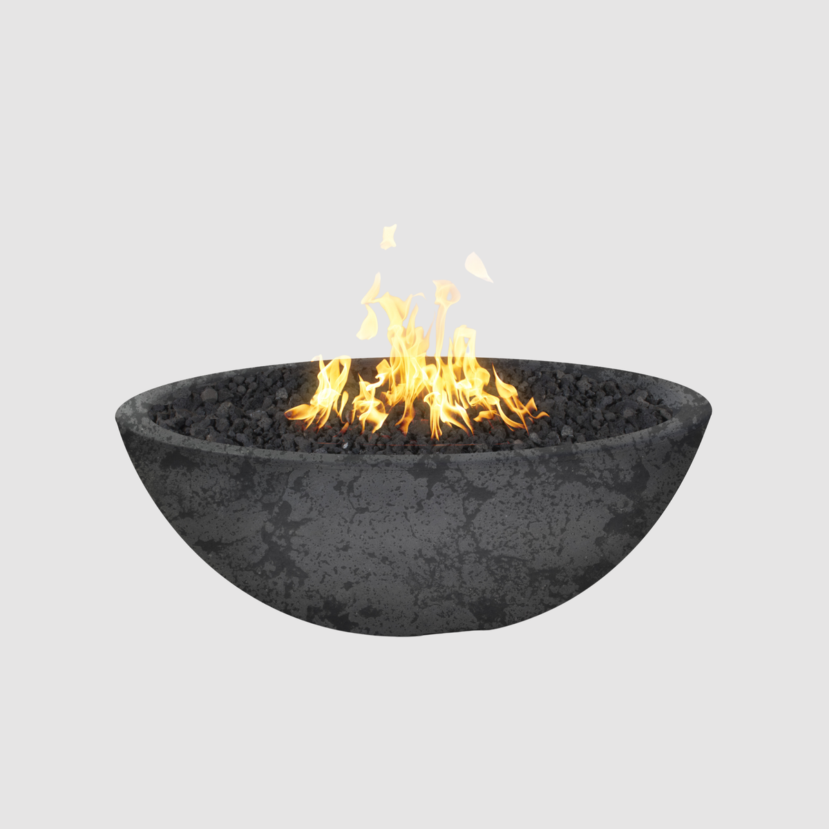 The Outdoor Plus Sedona Fire Pit - Narrow Ledge - 15” Tall GFRC Concrete