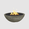 The Outdoor Plus Sedona Fire Pit - Narrow Ledge - 15” Tall GFRC Concrete