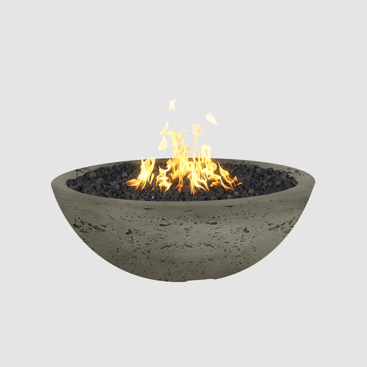 The Outdoor Plus Sedona Fire Pit - Narrow Ledge - 15” Tall GFRC Concrete