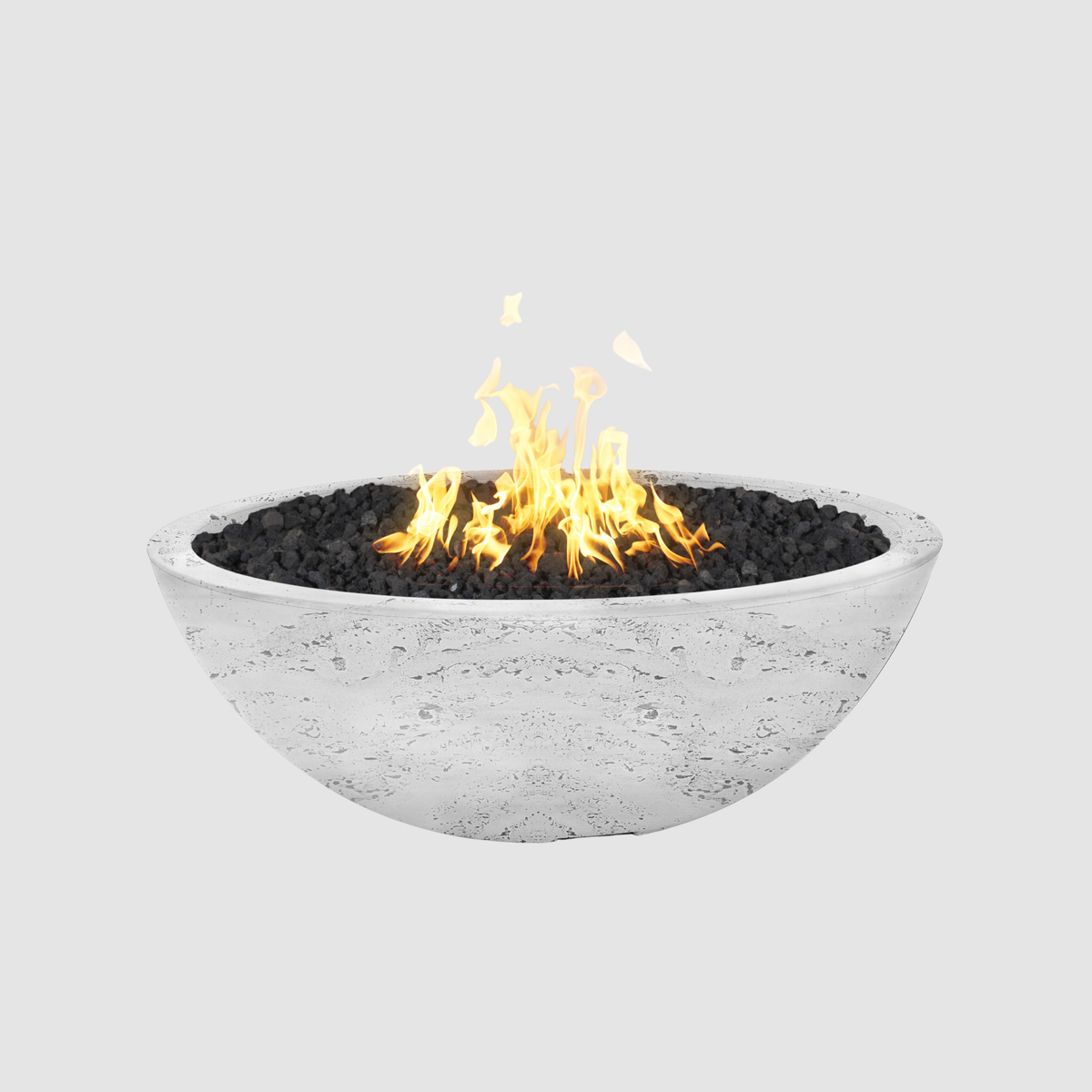 The Outdoor Plus Sedona Fire Pit - Narrow Ledge - 15” Tall GFRC Concrete
