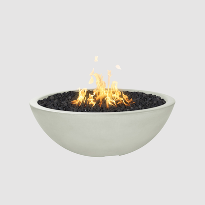 The Outdoor Plus Sedona Fire Pit - Narrow Ledge - 15” Tall GFRC Concrete