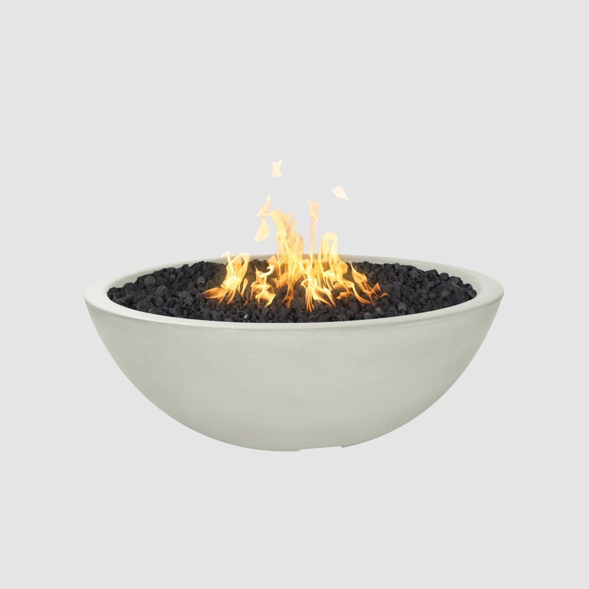 The Outdoor Plus Sedona Fire Pit - Narrow Ledge - 15” Tall GFRC Concrete