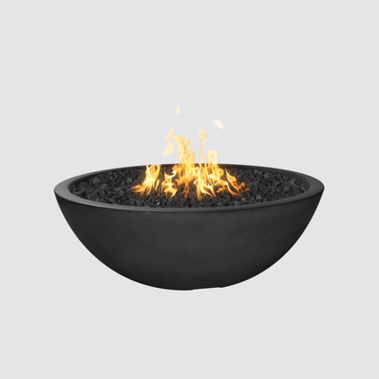 The Outdoor Plus Sedona Fire Pit - Narrow Ledge - 15” Tall GFRC Concrete