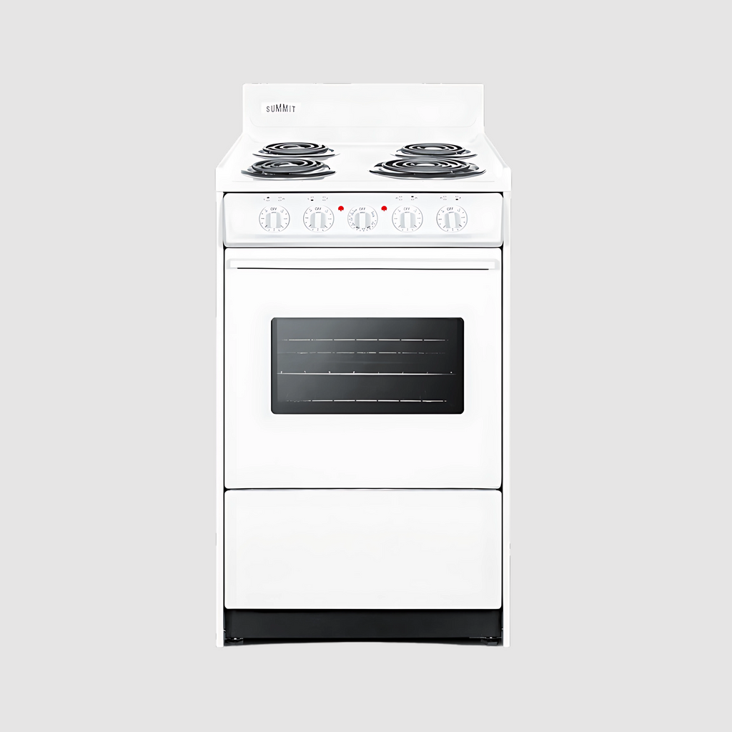 Summit 20" Wide Electric Coil Top Range  with 4 Iches Backguard WEM110