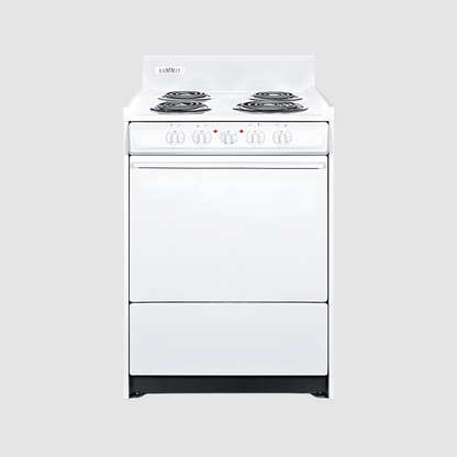 Summit 20" Wide Electric Coil Top Range  with 4 Iches Backguard WEM110