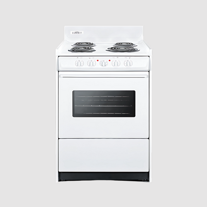 Summit 20" Wide Electric Coil Top Range  with 4 Iches Backguard WEM110