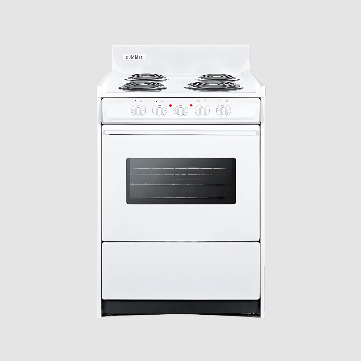 Summit 20" Wide Electric Coil Top Range  with 4 Iches Backguard WEM110