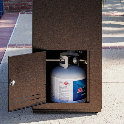 The Outdoor Plus Williams Outdoor Fireplace - Powder Coated Metal
