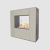 The Outdoor Plus Williams Outdoor Fireplace - Powder Coated Metal