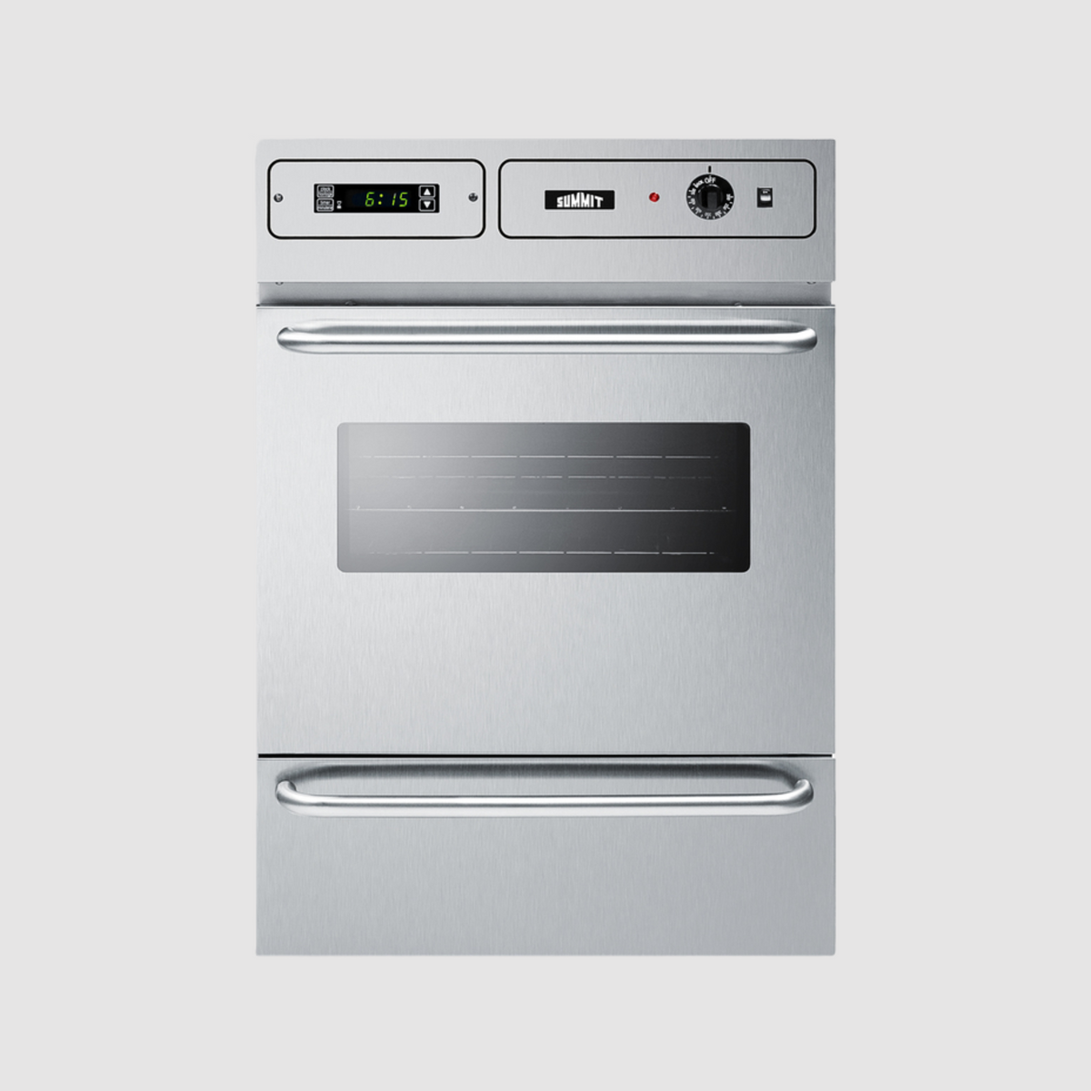 Summit 24" Wide Electric Wall Oven, 220/240V and 115/120V TEM721BKW