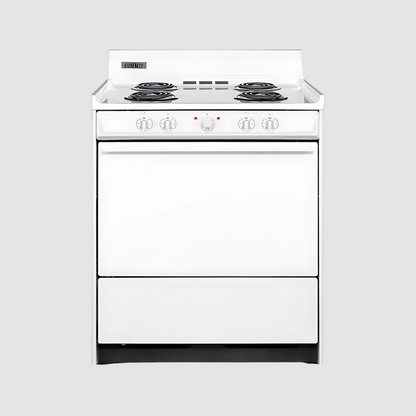 Summit 20" Wide Electric Coil Top Range  with 4 Iches Backguard WEM110