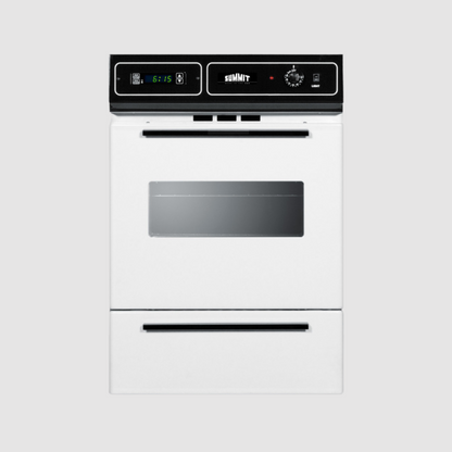Summit 24" Wide Electric Wall Oven, 220/240V and 115/120V TEM721BKW