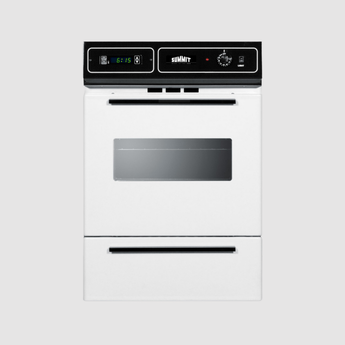 Summit 24" Wide Electric Wall Oven, 220/240V and 115/120V TEM721BKW
